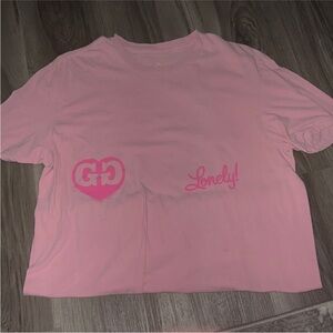 lonely ghost pink to white color changing shirt
